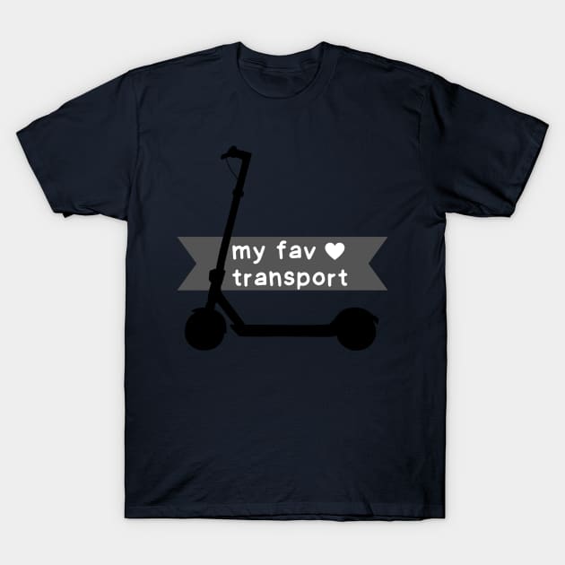 My favorite transport is electric scooter T-Shirt by WordsGames